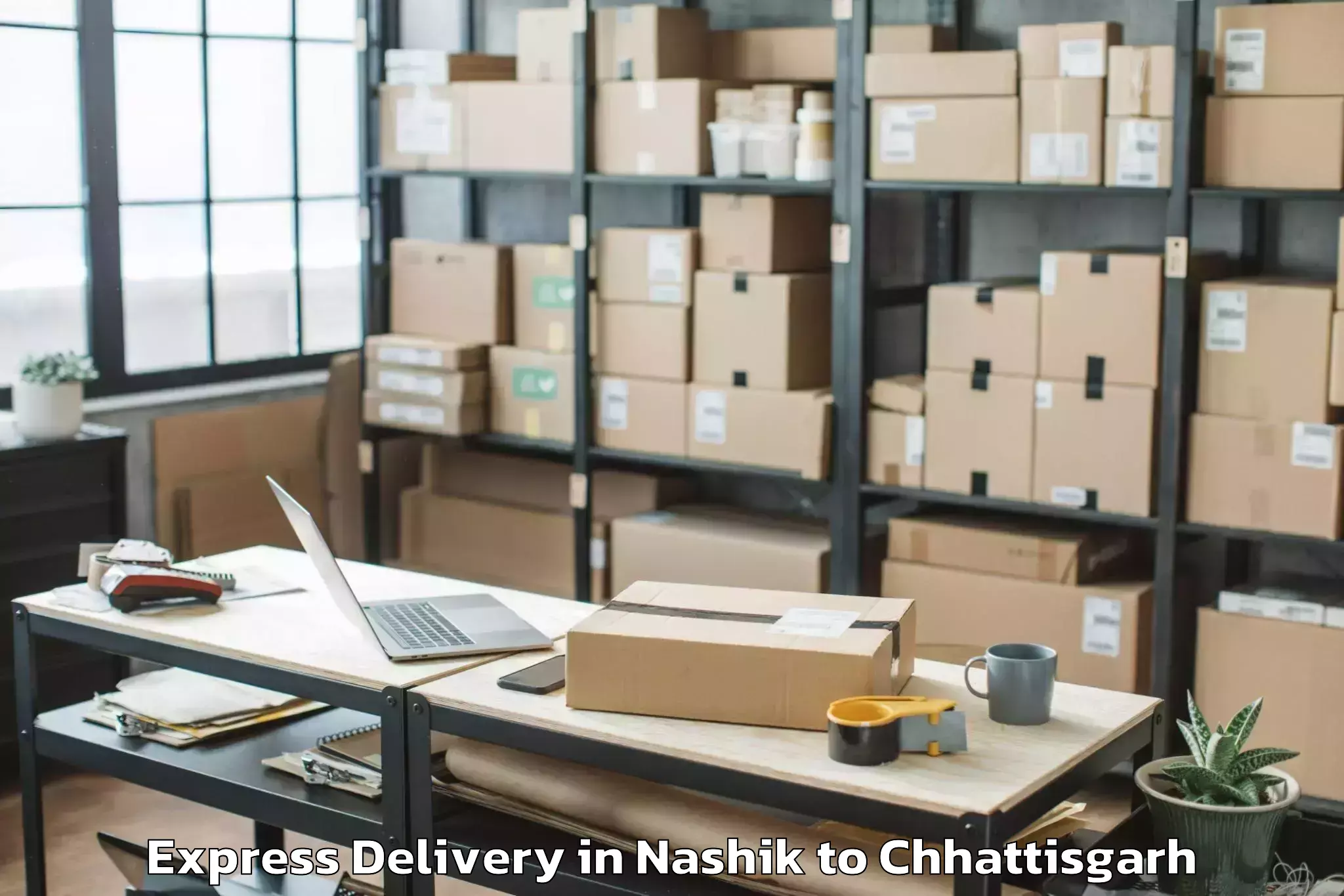 Book Nashik to Jashpur Nagar Express Delivery Online